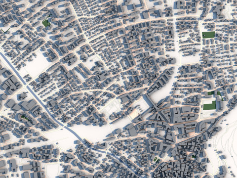 Chur City Switzerland 3Dモデル
