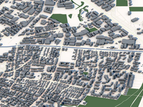 Chur City Switzerland 3D Model