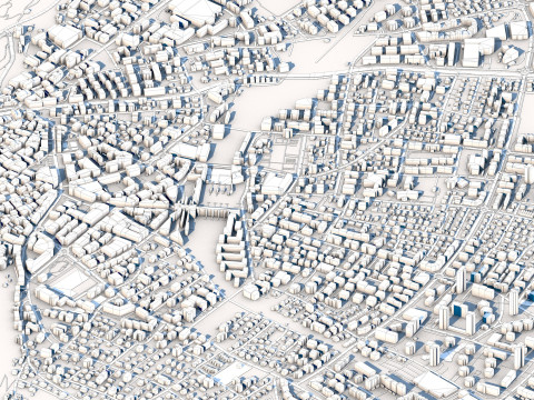 Chur City Switzerland 3Dモデル