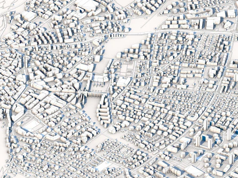 Chur City Switzerland 3D Model