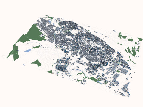 Craiova City Romania 3D Модель