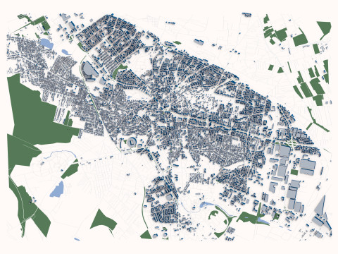 Craiova City Romania 3D Модель