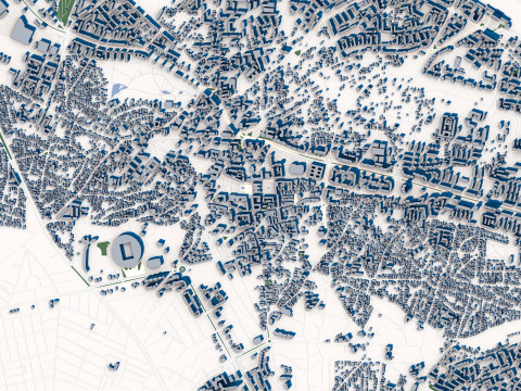 Craiova City Romania 3D Модель