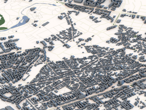 Craiova City Romania 3D Модель