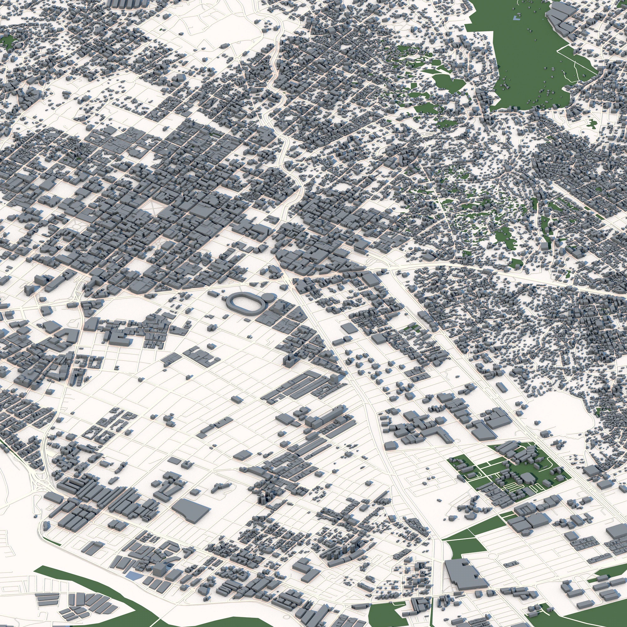 Cucuta City Colombia 3D Model .c4d .max .obj .3ds .fbx .stl .blend