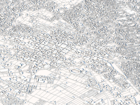 Cucuta City Colombia 3D Model