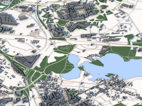 Daugavpils City Latvia 3D Модель