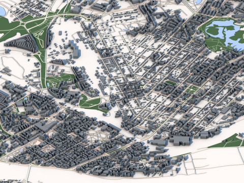 Daugavpils City Latvia 3D Модель