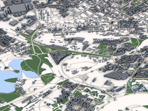Daugavpils City Latvia 3D Модель
