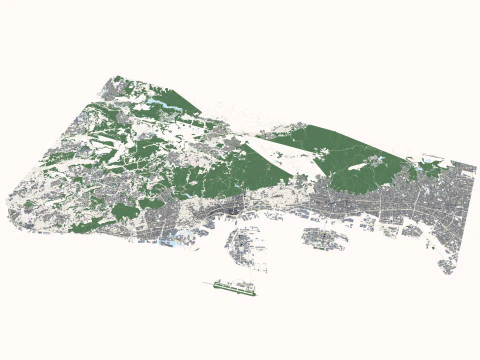 Kobe City Japan 3D Model