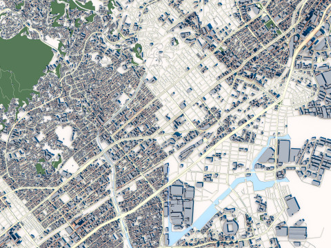 Kobe City Japan 3D Model