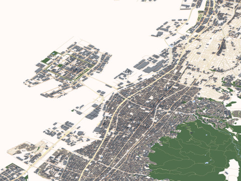 Kobe City Japan 3D Model