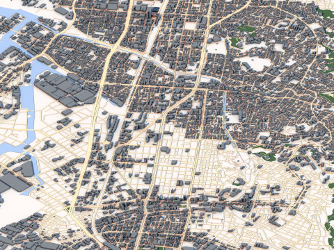Kobe City Japan 3D Model