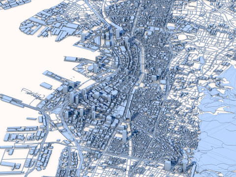 Kobe City Japan 3D Model