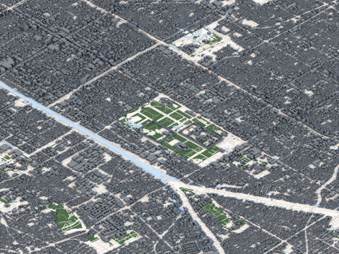 Kyoto City Japan 3D Model