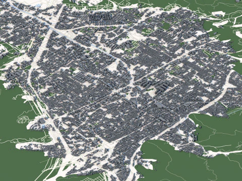 Kyoto City Japan 3D Model