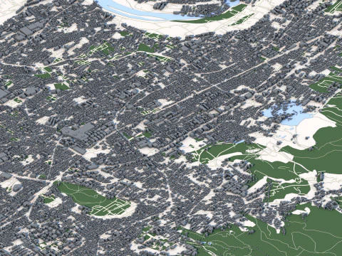 Kyoto City Japan 3D Model