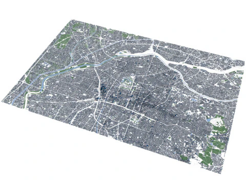 Nagoya City Japan 3D Model