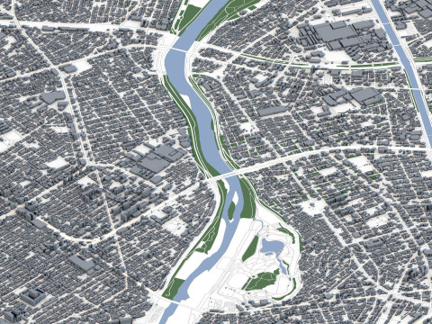 Nagoya City Japan 3Dモデル
