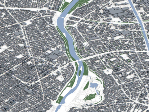 Nagoya City Japan 3D Model