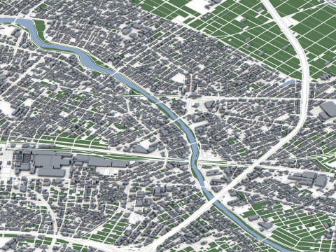 Nagoya City Japan 3Dモデル