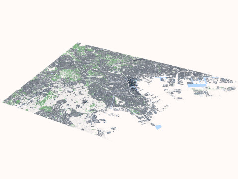 Yokohama City Japan 3Dモデル