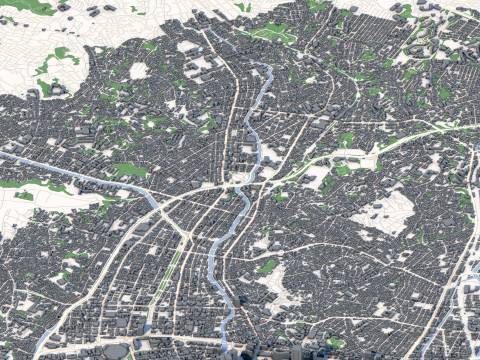 Yokohama City Japan 3Dモデル