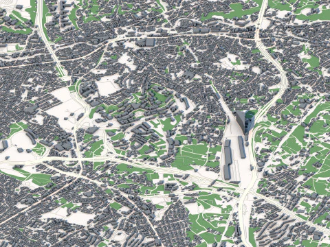 Yokohama City Japan 3D Model
