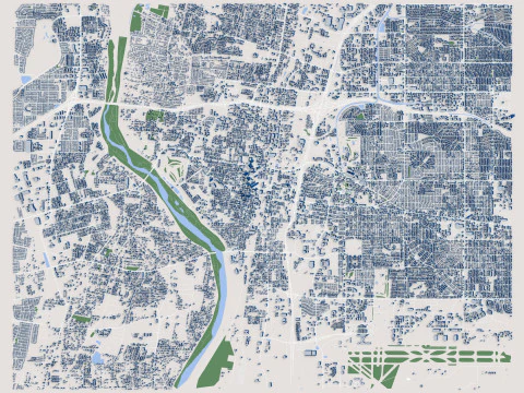 Albuquerque City New Mexico 3D Model