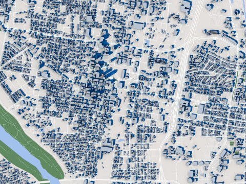 Albuquerque City New Mexico 3D Model