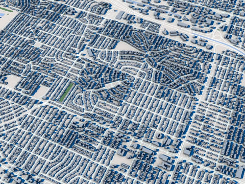 Albuquerque City New Mexico 3D मॉडल