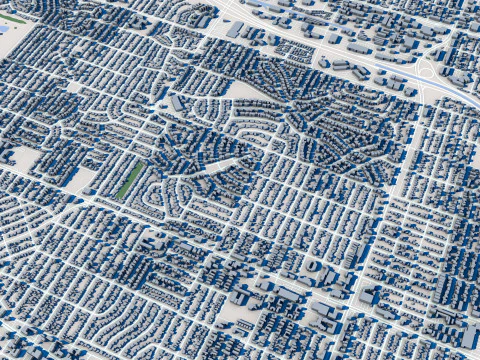 Albuquerque City New Mexico 3D Model