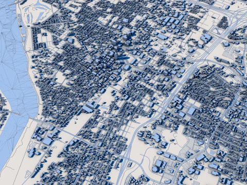 Albuquerque City New Mexico 3D Model