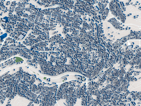 Amman City Jorda Model 3D
