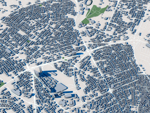 Amman City Jorda Model 3D