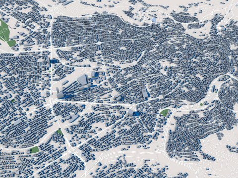 Amman City Jorda Model 3D