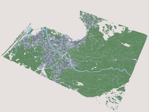Bregenz City Austria 3D Model