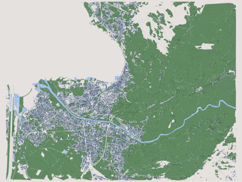 Bregenz City Austria 3D Model