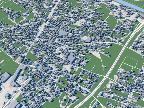 Bregenz City Austria 3D Model