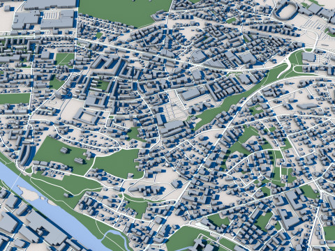 Bregenz City Austria 3D Model