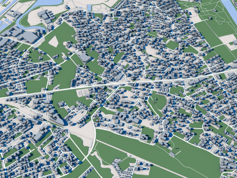 Bregenz City Austria 3D Model