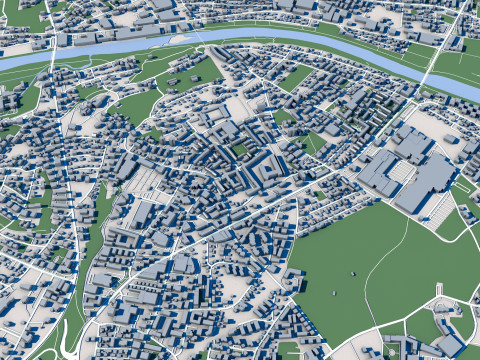 Bregenz City Austria 3D Model