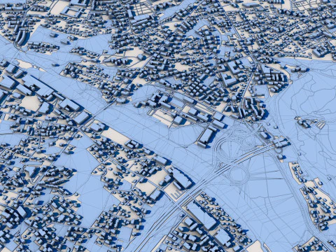 Bregenz City Austria 3D Model