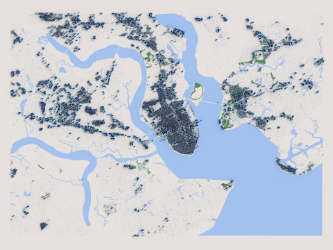 Charleston South Carolina USA 3D मॉडल