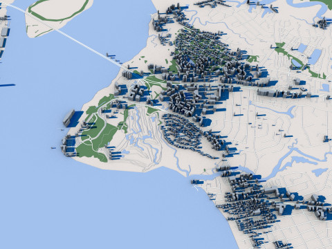 Charleston South Carolina USA 3D मॉडल