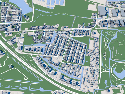 Groningen City Netherlands Modelo 3D
