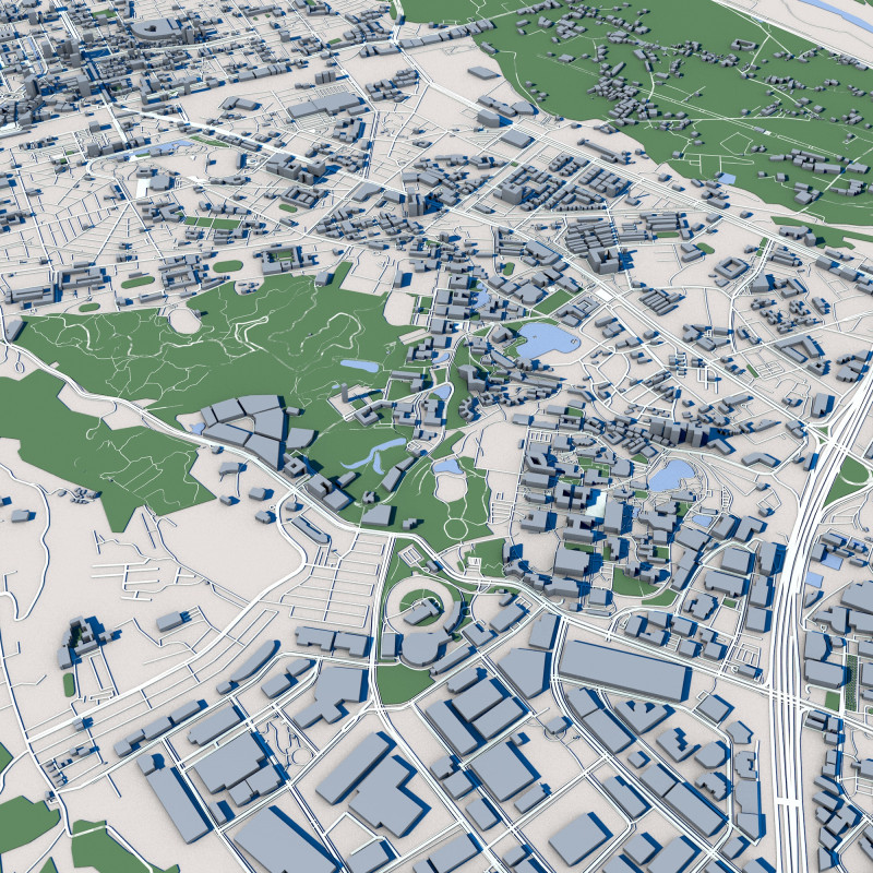 Hsinchu City Taiwan 3D 模型 .c4d .max .obj .3ds .fbx .stl .blend