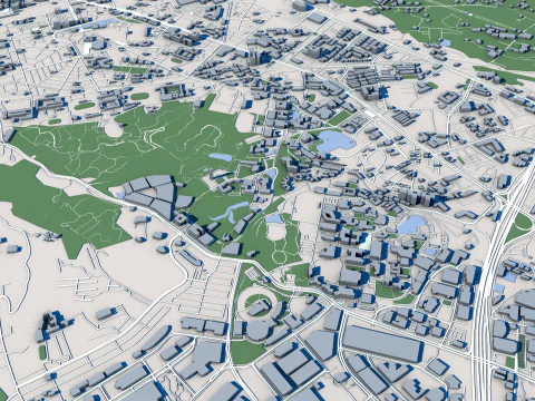 Синьчжу Город Тайвань 3D Модель