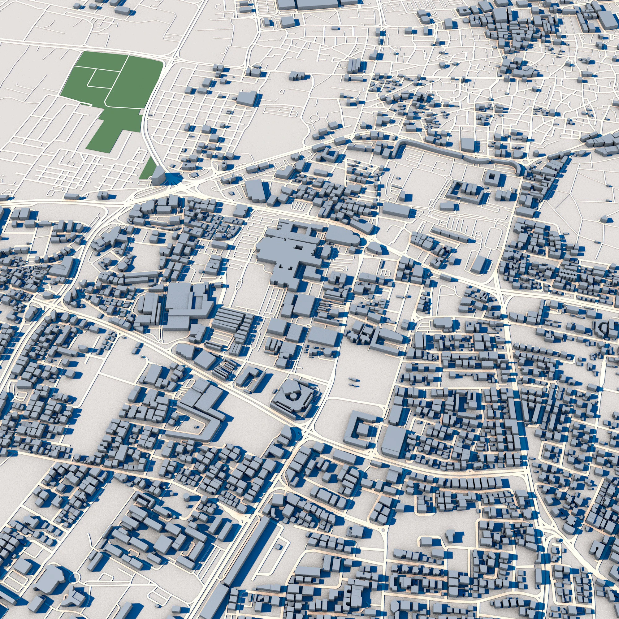 Manama City Bahrain 3D Model .c4d .max .obj .3ds .fbx .stl .blend 