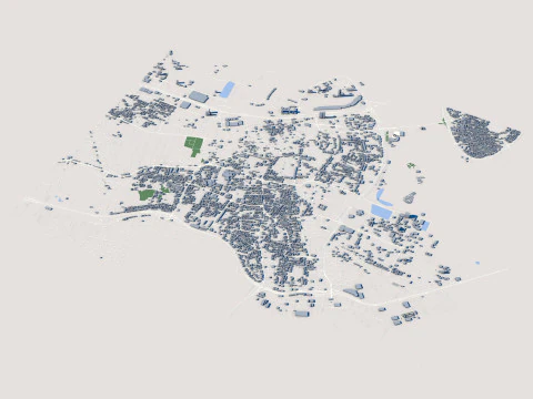 Manama City Bahrain 3D Model